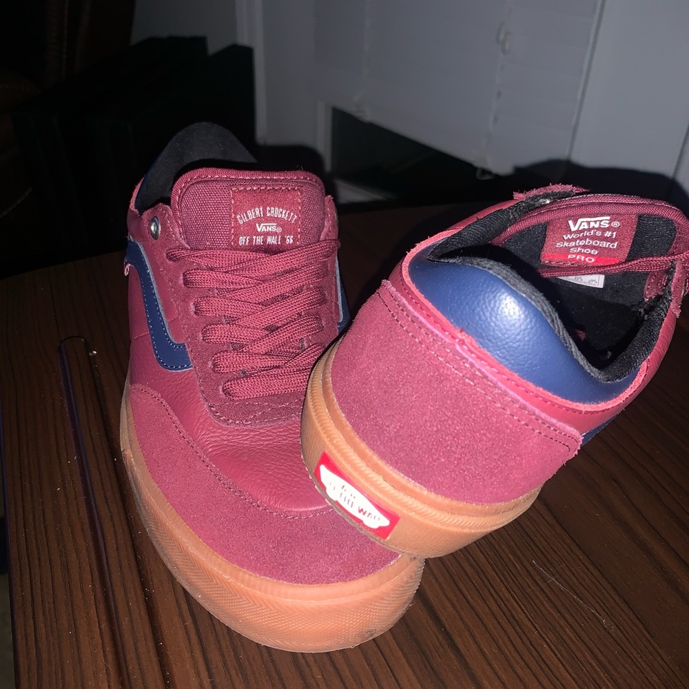 Vans Burgundy and Navy Sneakers